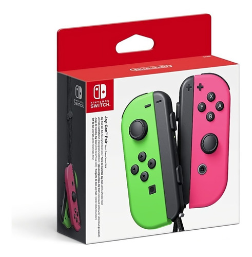 Joy - Con Controllers Neon L Green R Pink - Nintendo Switch