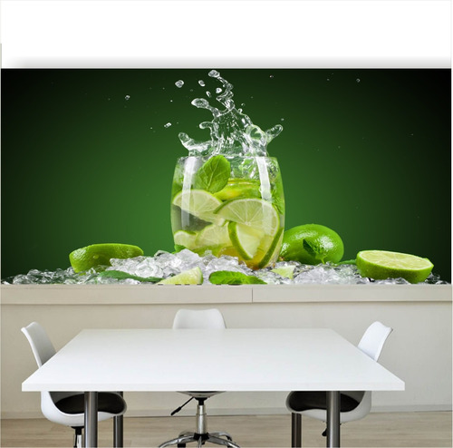 Adesivo Cozinha Painel Papel De Parede Bebida Drink Copo Bar Adega Caipirinhas 44 Cor Colorido