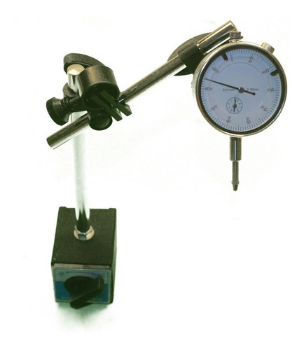 Reloj Comparador Con Base Magnetica Eurotech 0-10mm 0.01mm