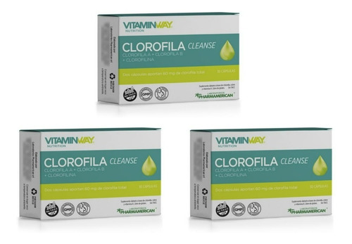 Clorofila Aumenta Niveles De Energía X30 Caps Vitamin Wey X3