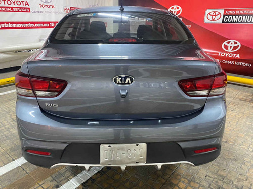 Imagen 4 de 15 de Kia Kia Rio Sedan 2019 4p Lx, 1.6 L Mpi Tm6, Ve, Ba, Bl, Ra