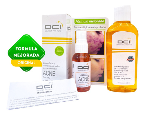 Dci Pack Solucion Anti Acne Y Dermolimpiador Liquido