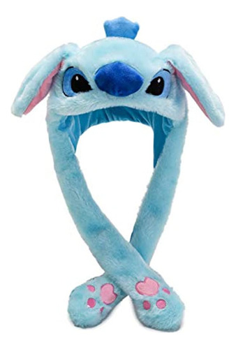 Gorro Felpa Stitch Mueve Las Orejas Móviles Conejo Conejito