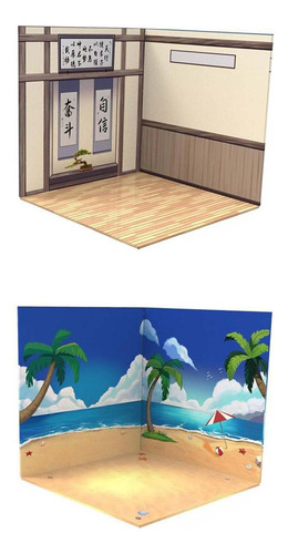 Fondo De Figura De Acción A Escala 2x1:12 Escena De Diseño