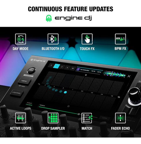 Controlador Dj Denon Sc Live 4 Con Parlantes Y Wi-fi