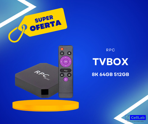 Tv Box 8k 6/512 5g Rpc Negro