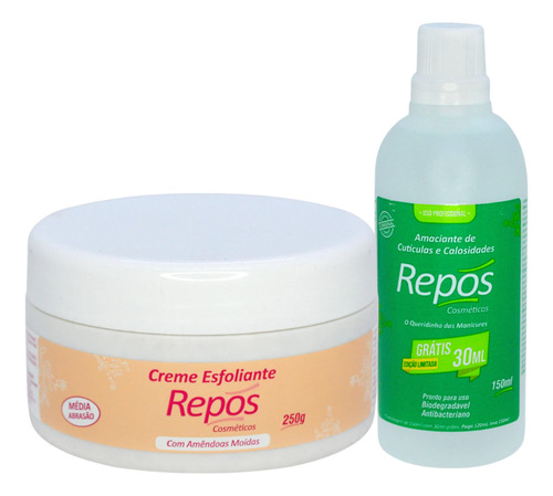 Kit Repos Amaciante 120ml + Esfoliante 250ml