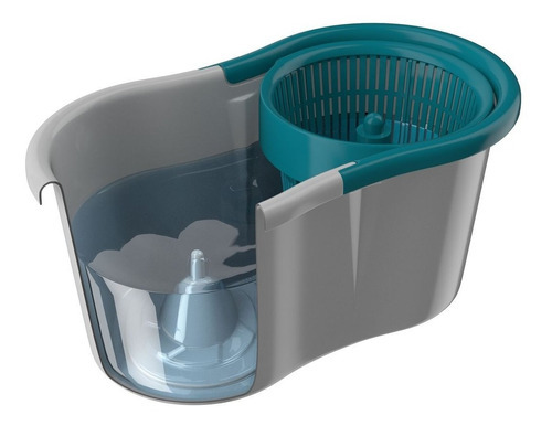 Balde Limpador Multiuso Spin Mop Flash Limp Veja Cinza