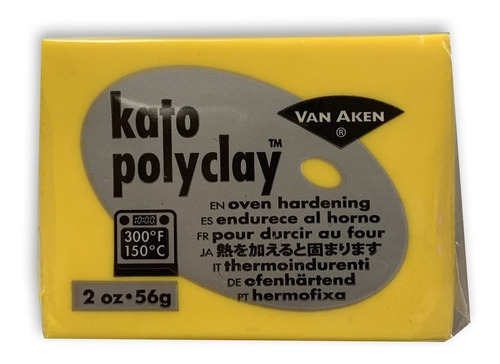 Arcilla Polimérica Van Aken Kato Polyclay 56 G Color Amarillo (Yellow)