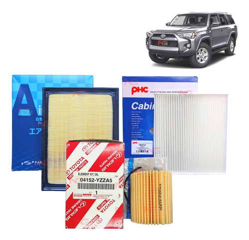 Kit Filtros Mantención Toyota 4runner 2010-2019 4.0