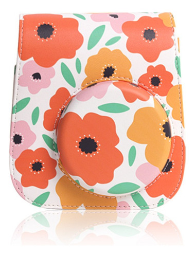 Estuche Instax Mini 12 / Mini 11 / Mini 9 - Orange Flower