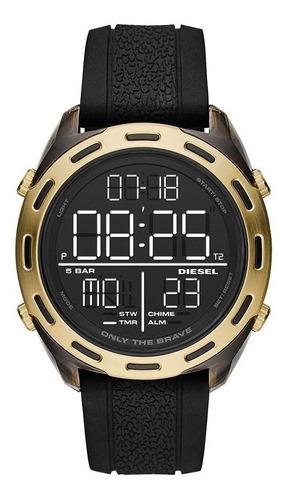 Relógio Diesel Masculino Crusher Dourado Dz1901/8pn