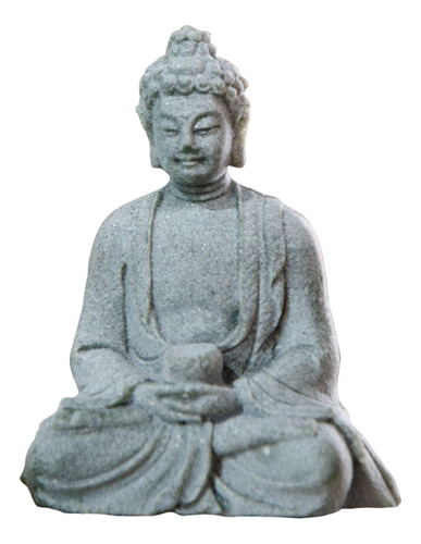 4 Estatua De Buda De Resina Figurita Coleccionable Escultura
