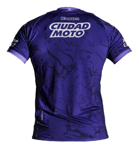 Imagen 2 de 4 de Camiseta Kombat Pro Gh Purple Huracán Estampa Publ En Vinilo