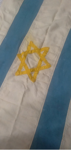 Bandera Israeli. Gran Tamaño. Bordada. Oport