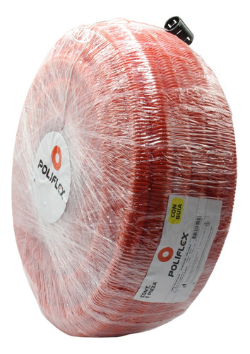 Rollo Poliflex Naranja De 1 Pulgada Con Guía Con 50 Metros