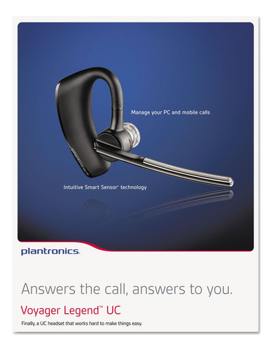 Plantronics B235 Voyager Legend Uc Auriculares Bluetooth Mo. Color Negro