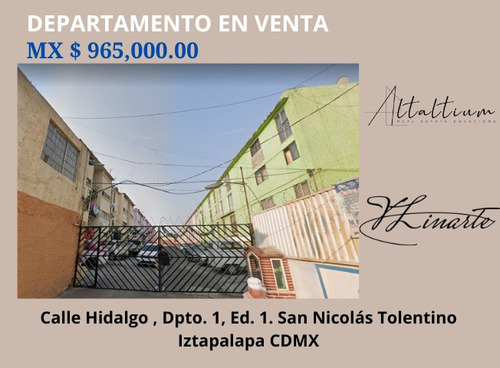 Departamento En San Nicolas Tolentino Iztapalapa Cdmx I Vl11-bn-018