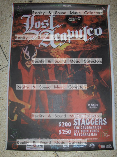 Lost Acapulco Poster Casino Metropolitano De Coleccion!!