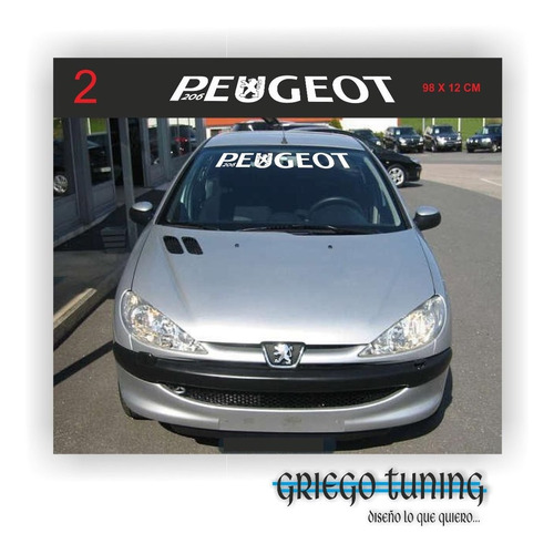 Peugeot 206 Adhesivos Parabrisas Mod 02