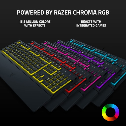 Teclado Gamer Razer De Bajo Perfil Ornata V3 X Chroma Rgb Idioma Inglés Us Color Del Teclado Negro