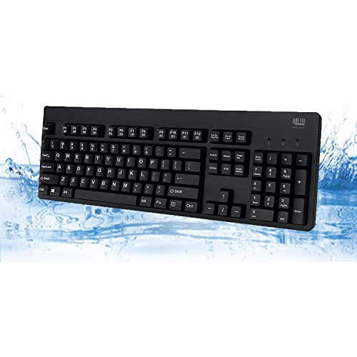 Adesso Easy Touch 630ub, Antimicrobian Waterproof Keyboard (