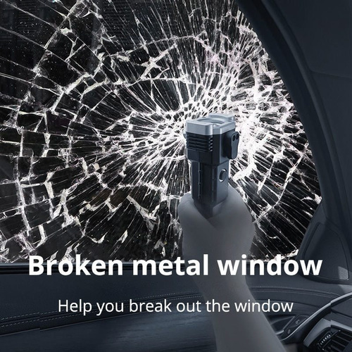 Escape Del Rompecristales Del Coche Con Linterna Recargable