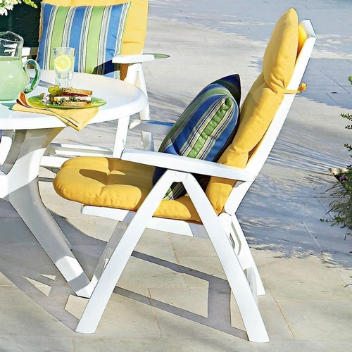 Kettler Roma Silla De Respaldo Alto, Rosado/blanco Apagado