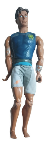 Máx Steel Ntek Shorts Cafe Traje Azul Figura Mattel 2000