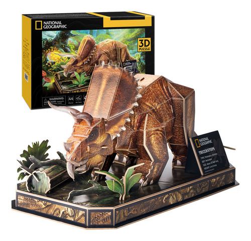 Puzzle 3d Triceratops National Geographic Wabro
