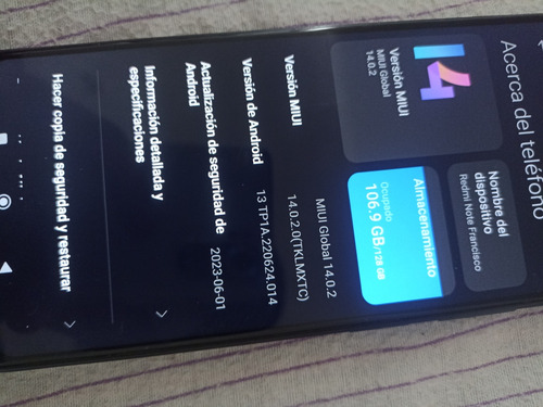 Redmi Note10s (Usado)