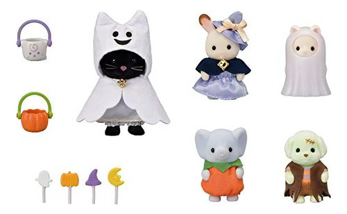 Calico Critters Trick Or Treat Parade, Juego De Halloween