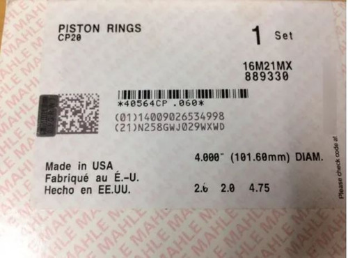 Anillos Para Ford 300 Marca Mahle / Hasting