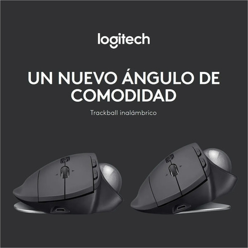 Mouse Trackball Inalámbrico / Recargable · Logitech Mx Ergo