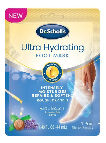 Dr. Scholl's Ultra Hydrating Máscara Peeling Os Pés-1 Par