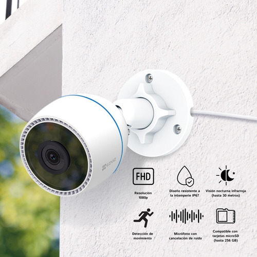 Imagen 2 de 5 de Cámara Wifi Ezviz C3tn 2mp Visión Nocturna 30 Metros