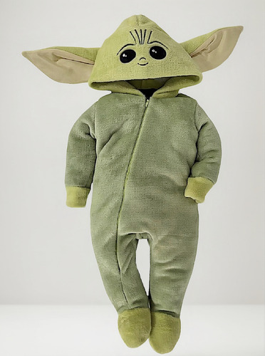 Mameluco Con Gorro Bordado Star Wars Grogu