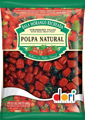 Caramelo Dori Relleno Frutilla 600 Grs, Piñatas, Sorpresitas