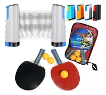 Comprar Set Ping Pong Pro Con Red Extensible +2 Paletas +3 Pelotas