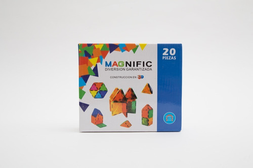 Magnific Bloques Magnetico 20p Imanes Tiles Imantados Imanes