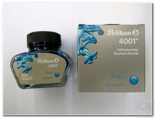 Tinta Para Caneta Tinteiro Pelikan 30ml Azul Turquesa