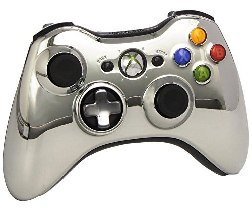 Controlador Oficial De Xbox 360 Wireless - Cromo Plata (xbox