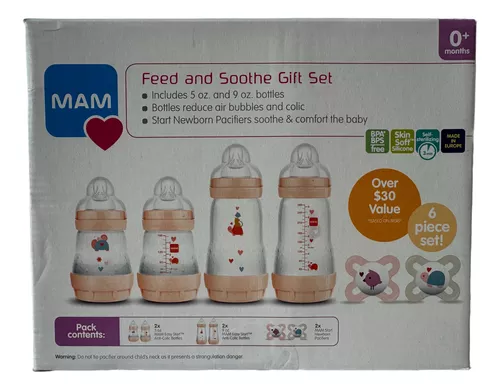  MAM Set de regalo Feed & Soothe con biberón y chupete