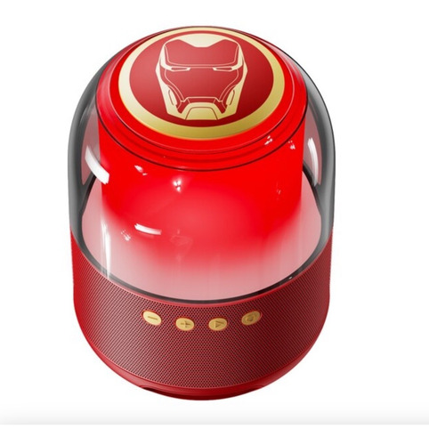 Bocina Inalámbrica Portátil C Subwoofer Iron Man Avenger Rgb