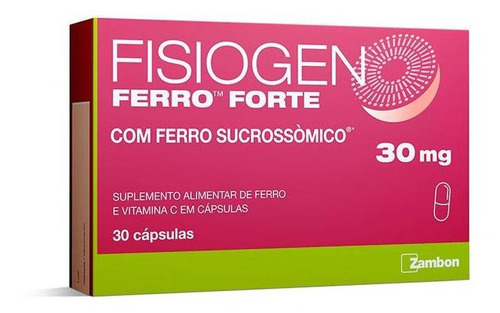 Fisiogen Ferro Forte 30mg 30 Cápsulas