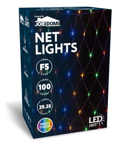 Joiedomi 100 Luces Led De Red De Navidad De 4.5 X 6.5 Pies P