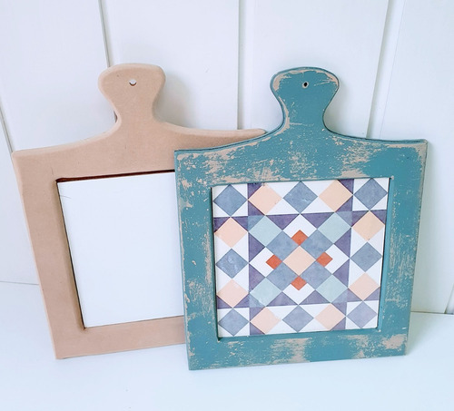Imagen 2 de 3 de Tabla De Madera + Azulejo Laura Craft
