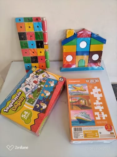 Kit Jogos Educativos Idoso Demência Reabilitação Estimula