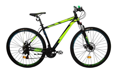 Bicicleta Mountain Bike Rodado 29 Slp 50 Cambios Shimano Freno Disco Llantas Ref Aluminio Suspension Hombre Mujer Happy