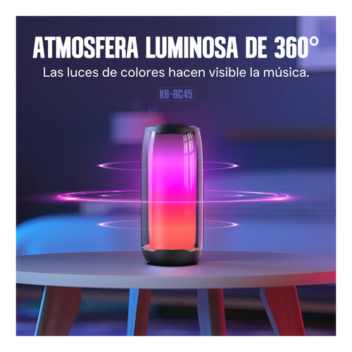 Parlante Bluetooth Pulse Pro 10hrs Kbod Kb-bc45